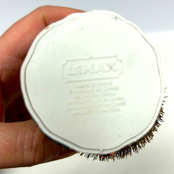 Vintage set of two 6”decorated bottle brush trees by LEMAX - Picture 6 of 8